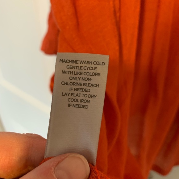 NWT, Avenue, Orange Blouse w Pockets, Size 30-32 - Picture 8 of 8